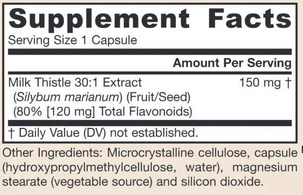 Milk Thistle 150 mg (200 Caps) - Image 2