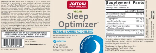 Sleep Optimizer (60 Veggie Caps) - Image 3