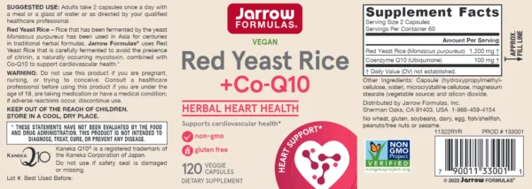 Red Yeast Rice + Co-Q10 120 caps - Image 2