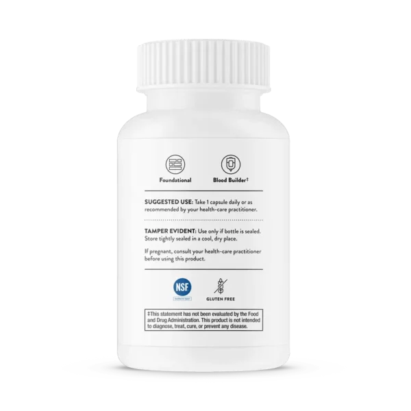 Iron Bisglycinate 60 Caps - Image 2