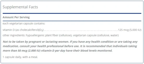 Vitamin D3 5,000 IU - Image 2