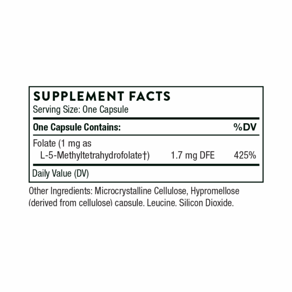 5-MTHF 1 mg 60 Caps - Image 3