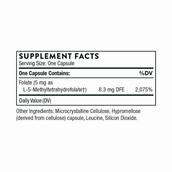 5-MTHF 5 mg 60 Caps - Image 3