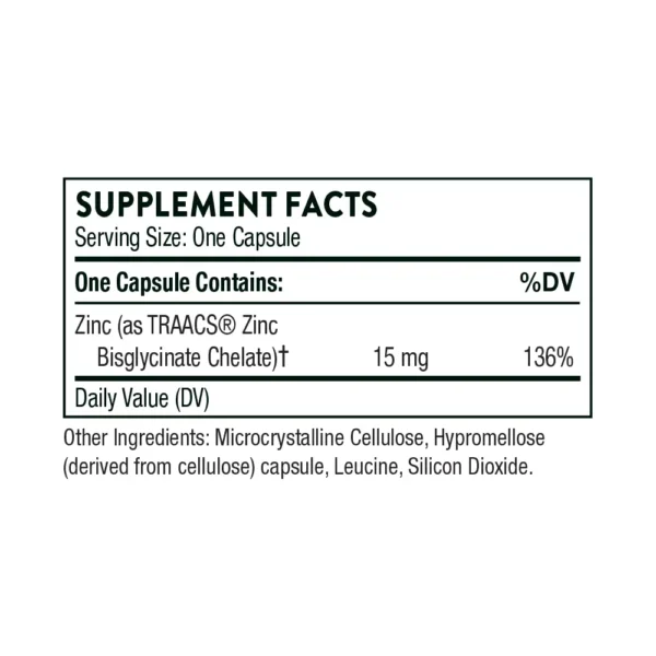 Zinc Bisglycinate 15mg - Image 2