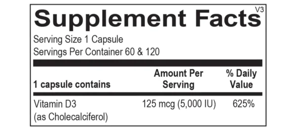 Custom Optimal Vitamin D 5,000 - Image 2
