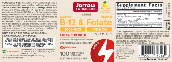 Methyl B-12 & Methyl Folate 100 lozenges - Image 3
